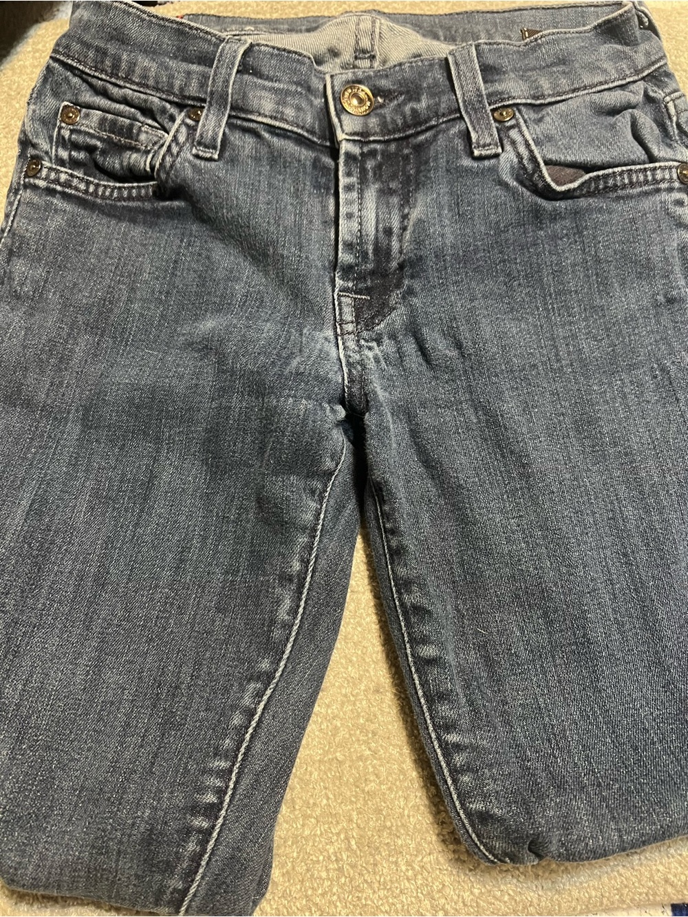 7 for all Mankind low rise skinny jeans